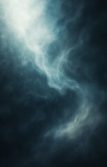 Fototapeta premium Moody Blue Smoke and Mist Abstract Background for Dramatic Visual Projects and Design Elements