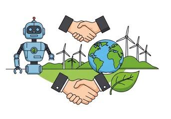 Robot and human partnership for sustainable earth future