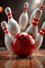 bowling ball striking