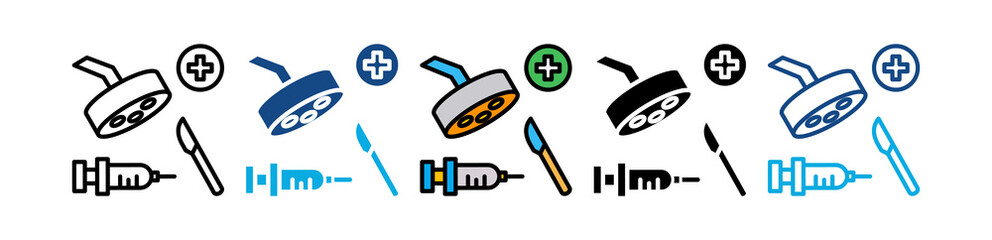 Surgery multiple icon