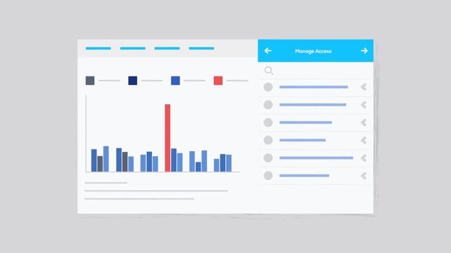 Financial report animation with charts showing income analysis and profit growth dashboard visualization