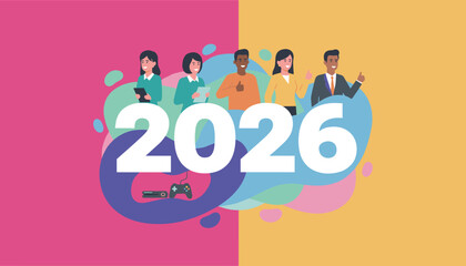 Future trends for 2026 Diverse people technology and gaming innovation
