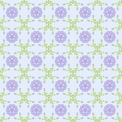 Pastel Floral Seamless Pattern for Fabric and Wallpaper
