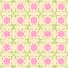 Pastel Floral Seamless Pattern for Fabric and Wallpaper
