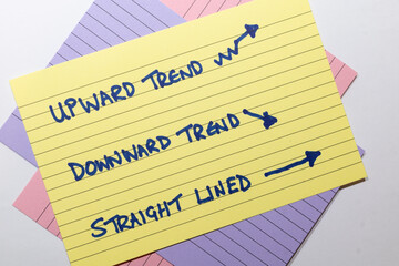 Key cards with business keywords concept for marketing and strategy design