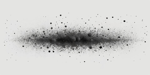 Abstract black and white raindrops pattern on wet glass window surface