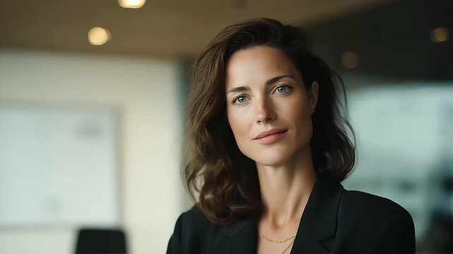 female project leader hosting renewable energy safety training bright room muted chatter professional education sustainability workforce cinematic color correction, gentle backlight, clean negative