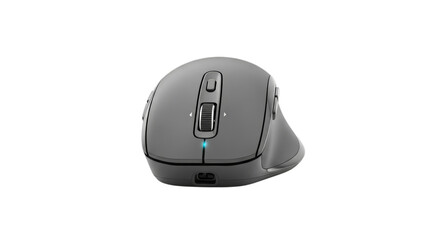 Wireless computer mouse isolated on transparent background