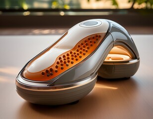 Obraz premium close up of a sleek ergonomic foot massager designed for soothing and relieving foot pain