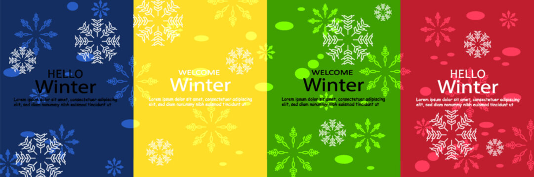 Art & Illustrationsimple minimalist winter vector design illustration background with snowflake theme design. for banner, poster, social media, promotion. vector illustrations - Powered by Adobe