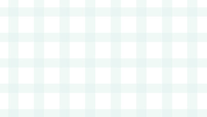 Turquoise and white plaid fabric texture background. Seamless pattern checkered wallpaper.	