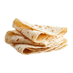 Lavash bread, isolated on white background, realistic, studio lighting, centered, no shadow, transparent background