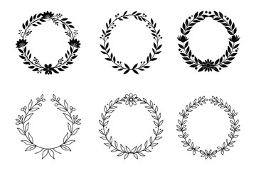 Elegant Wedding Floral Design vector Illustration