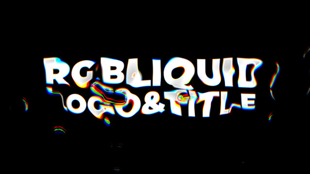 RGB Liquid Logo And Title Animation