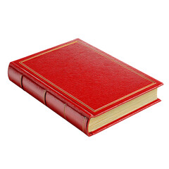 Red book isolated on transparent background