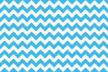 DeepSkyBlue and white color Zig zag seamless pattern.