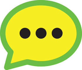 Fototapeta premium chat message icon set, Chat speech bubble, Vector illustration