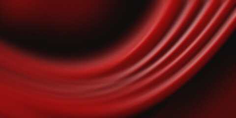 Abstract red wave shapes on black background