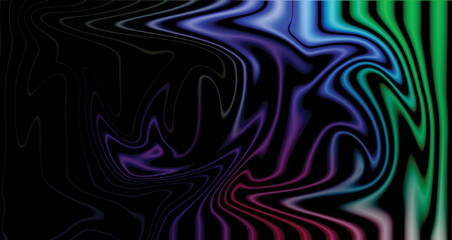 Colorful geometric abstract vector background with wavy lines and retro pattern design