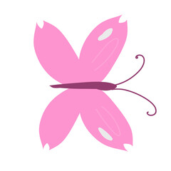 butterfly pink