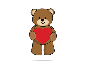 teddy bears cute design hand drawn 