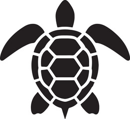 Obraz premium Stylized illustration of a sea turtle in vibrant colors