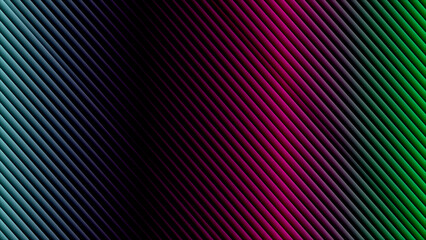 Diagonal Gradient Stripes Teal Magenta Green Black abstract background