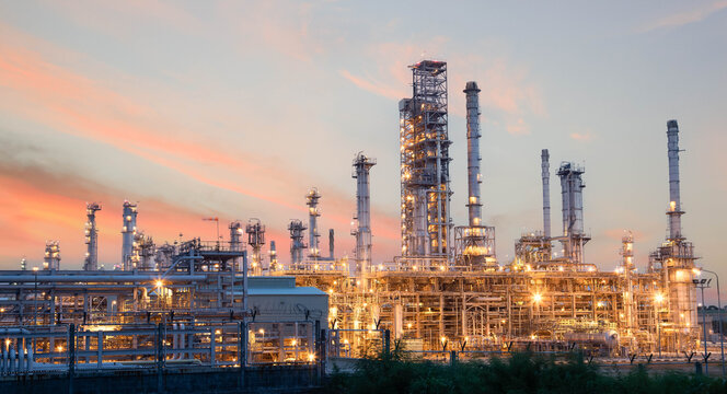 Oil and Gas Industrial zone,The equipment of oil refining,Close-up of industrial pipelines of an oil-refinery plant,Detail of oil pipeline with valves in large oil refinery.