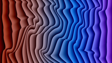 Wavy gradient abstract background with smooth flowing lines image