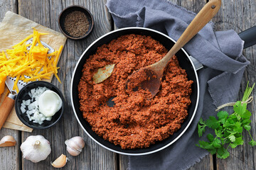 slow cooked spicy beef ragu, cincinnati chili