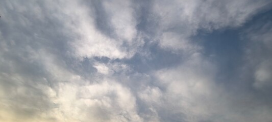 Sky and clouds in nature for background