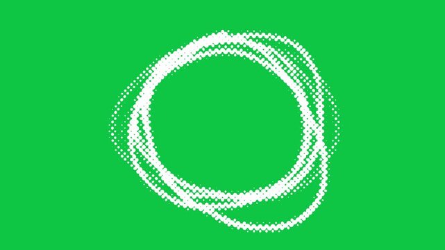 Checkered Halftone Pattern Abstract Background green screen. Chequered Square Particles Subtle Texture Pop Art Design. Half Tone Contrast Graphic Minimalist Art Wide animation. White oval highlighter