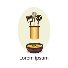 vector illustration of a food background