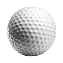 Golf Ball Isolated on Transparent Background — Realistic Sports Equipment PNG.
