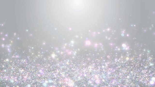 シルバーのキラキラの光の背景