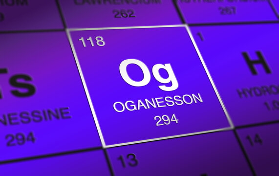 OGANESSON (Og) periodic table 118 element