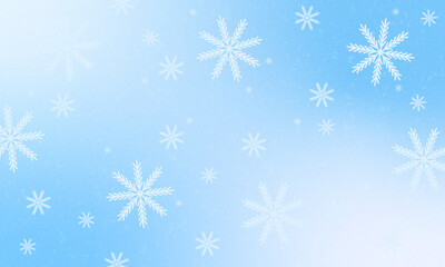 Subtle heavy snow flakes composition. Winter fleck crystallic granules. Snowfall sky white teal blue wallpaper. Swirling snowflakes february texture. Snow hurricane scenery. Snowy nature, winter dust