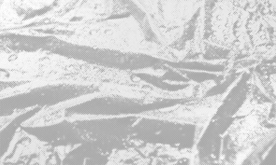 Obraz premium Halftone texture with gradient in grunge style. Faded dot background. Retro geometric pattern in manga, anime style. Pop art style dot gradation. Fading gritty noise wallpaper. Pixelated comic texture
