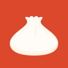 Shrimp dumplings vector. Shrimp dumplings is Chinese food. Chinese food icon.