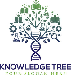 Tree of Knowledge with Graduation Cap &ndash; Symbolic Vector Design