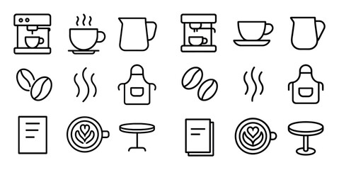 Barista Icons Grid