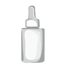 Cosmetic serum bottle with pipette dispenser