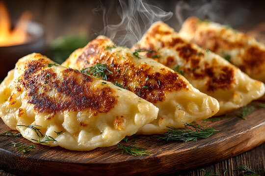 The best, most perfect, and most traditional Ukrainian food, known as peroh&ecirc; or pierog. Typical Christmas food.