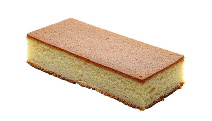 Fototapeta premium japanese sweets, castella cake, sponge cake isolated on transparent background