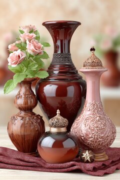 Celebraci&oacute;n del D&iacute;a de Reyes con arreglos de flores y jarrones coloridos