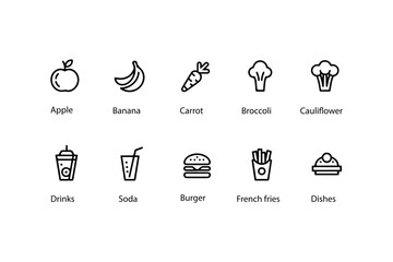 food and drink icons