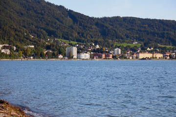 Looking from Lochau towards Bregenz across Lake Constance
