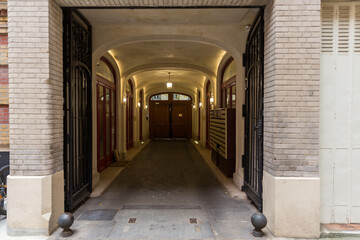 corridor of the old building