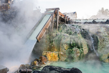 草津温泉　湯畑　温泉
