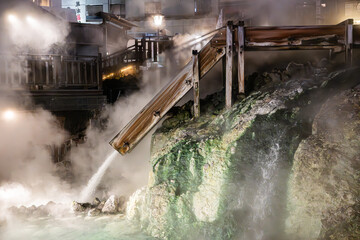 草津温泉　湯畑　温泉